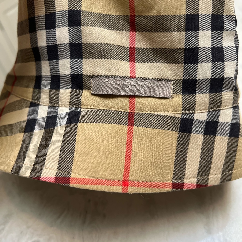 Vintage Burberry bucket hat. Purchased at Saks Fifth Avenue in early 2000s.